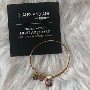 Alex and Ani Gold June birthstone bangle